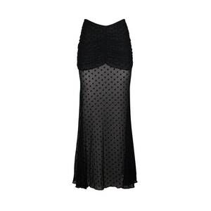 NEW SOAH women's mesh selena cover up skirt in black